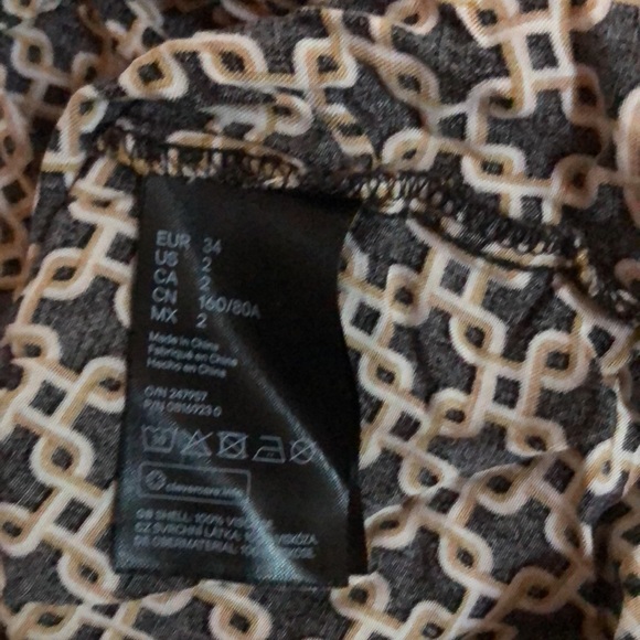 H&M women’s blouse with matching scarve sz 2 - Picture 9 of 9